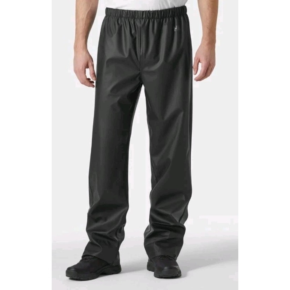 Helly Hansen Black Helox Moss Rain Pants Size M Waterproof Polyurethane Gorpcore
